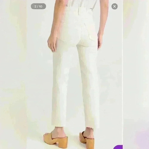 NWT- RE/DONE 70s stove pipe jean, size 29, off white - Picture 2 of 7